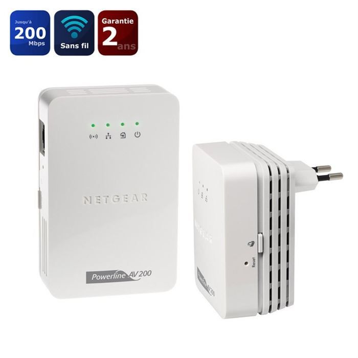 Netgear répéteur Wifi CPL 200 et Wifi N XAVNB2001 Cdiscount Informatique