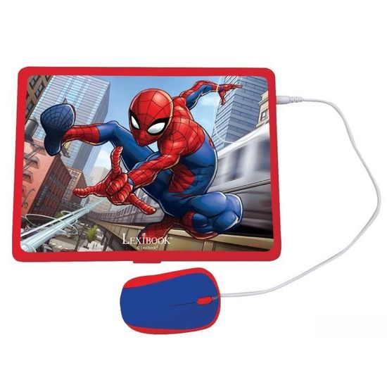 Lexibook Spider-Man Ordinateur Portable éducatif bilingue Anglais/français  écran Couleur, 130 activités d'apprentissage, Maths, Langues, logique, Jeux  et Musique, JC798SPi1 : : Jouets