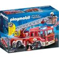 PLAYMOBIL - Pack Les Pompiers - 9462 Caserne de pompiers avec hélicoptère + 9464 Fourgon d'intervention-2
