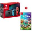 Pack Nintendo : Console Nintendo Switch • Bleu Néon & Rouge Néon + Miitopia-0