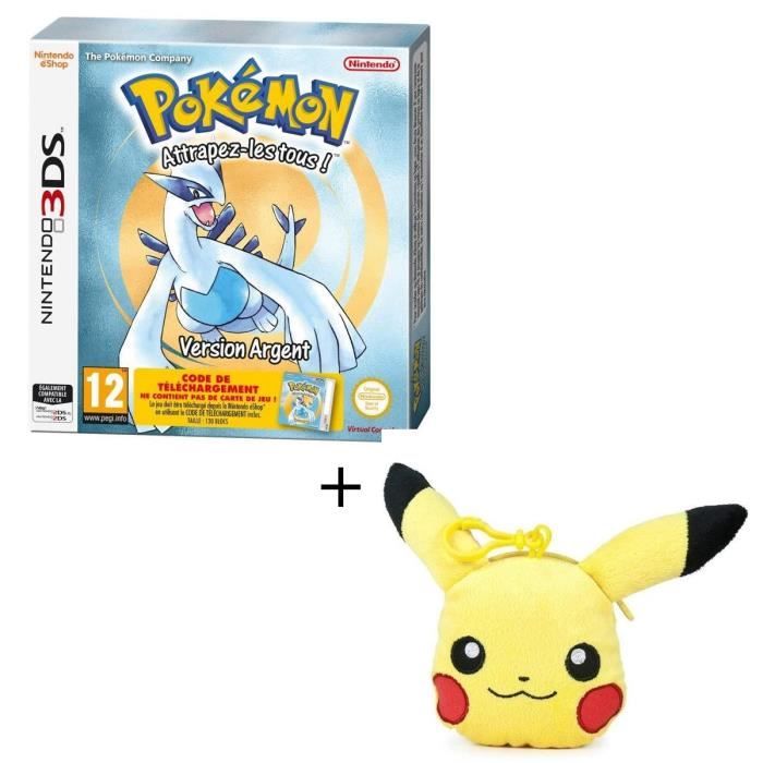 Pokémon Version Argent Jeu 3DS + Porte Clé Pikachu - Cdiscount Jeux vidéo