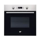 Four encastrable Pyrolyse - 65L - Chaleur tournante - CONTINENTAL EDISON - CEF65PIX- Noir et inox - L59,5 x H59,5 x P 57.5 cm