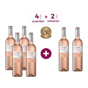 VIN ROSE Les Accords de Roche Mazet Grenache & Pinot Noir 2022 Pays d’Oc - Vin rosé de Languedoc x6