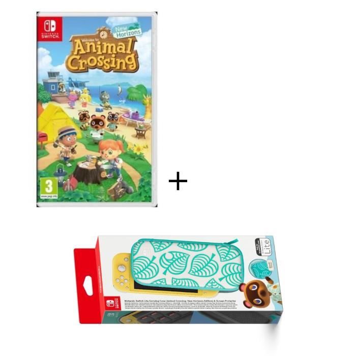 0€05 sur Pochette de transport et protection d'écran pour Nintendo Switch Animal  Crossing - Etui et protection gaming - Achat & prix