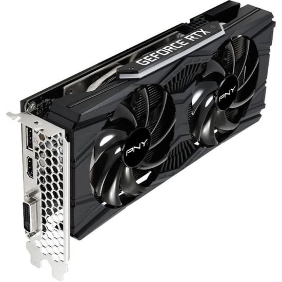 Carte Graphique PNY GEFORCE RTX2060 12 GB GDDR6 PCIE 3.0 HDMI DP DVI D VCG206012DFPPB Cdiscount Informatique