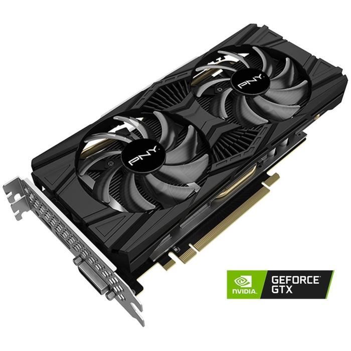 Carte Graphique PNY GTX 1660 Ti XLR8 Gaming Dual Fan 6 Go GDDR6 PCIe 3.0 HDMI DP VCG1660T6DFPPB
