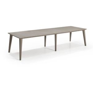 TABLE DE JARDIN  Table de jardin - rectangulaire 320 cm - cappuccino - en résine - 8 à 12 personnes - Lima - Allibert by KETER