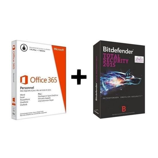 Pack Microsoft Office 365 + Antivirus Bitdefender Cdiscount Informatique