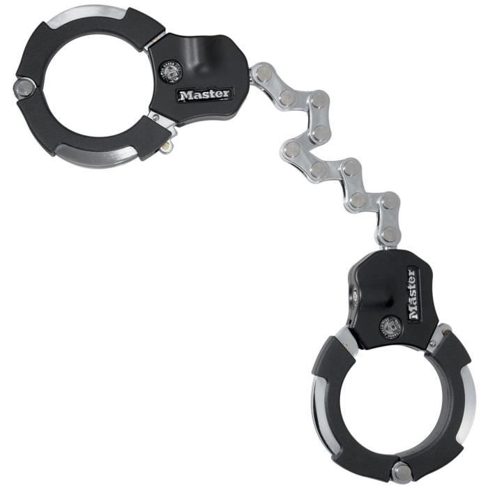 Menottes antivol 9 maillons MASTERLOCK - Idéal pour les vélos,