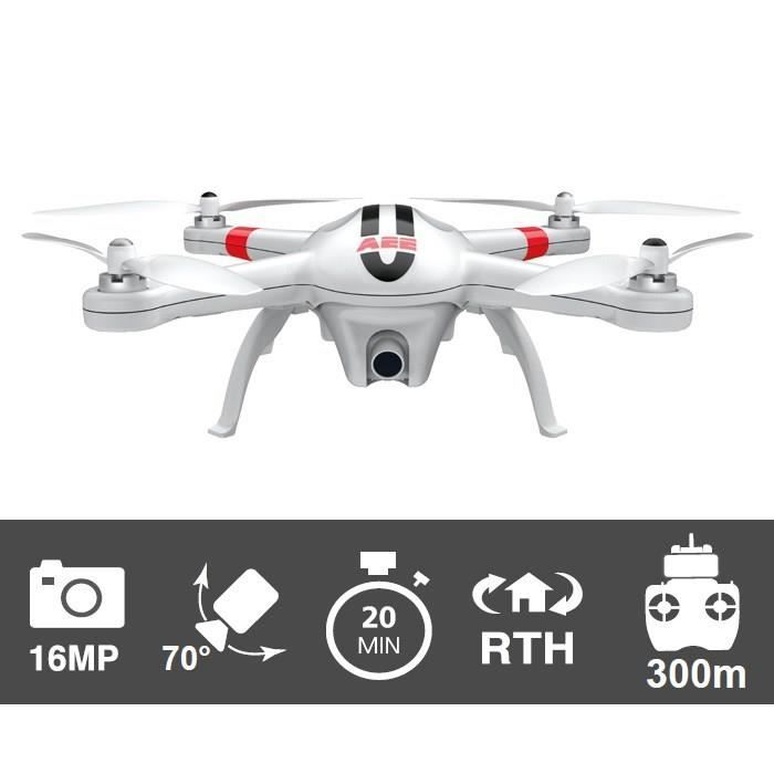 PNJ AP10 PRO Drone GPS caméra Full HD intégrée 16 mégapixels Radio