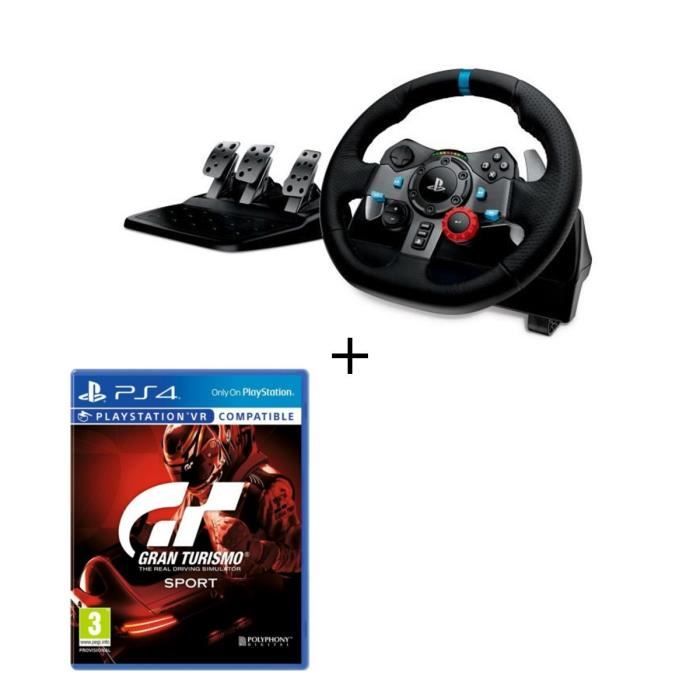 LOGITECH VOLANT DE COURSE G29 DRIVING FORCE POUR PLAYSTATION 5,PS4,  PLAYSTATION 3 ET PC