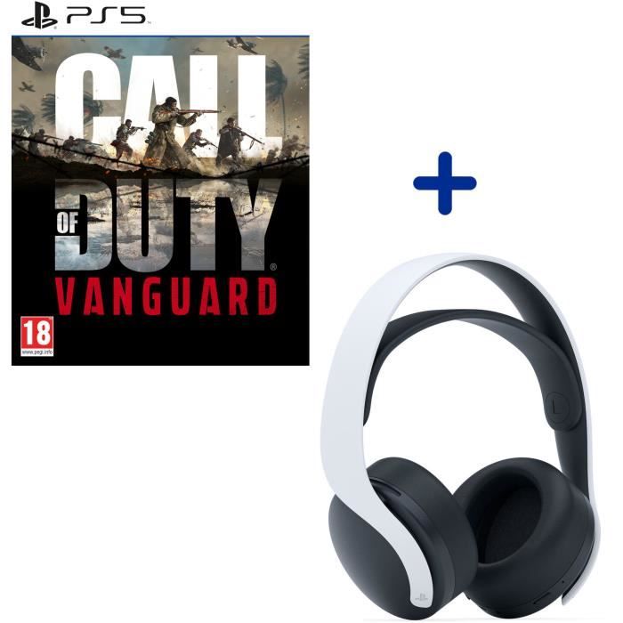 Pack Vanguard PS5 Call of Duty Vanguard Jeu PS5 + CasqueMicro SansFil PULSE 3D Blanc/White