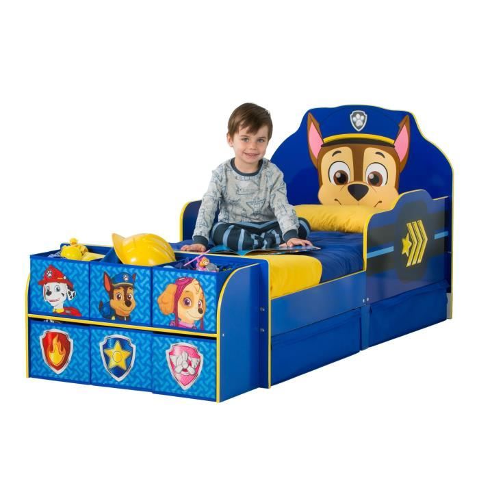 Pat Patrouille Lit Enfant Complet Avec Rangement Bleu Achat