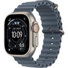 Apple Watch Ultra 3 GPS + Cellular - 49mm - Boîtier Natural Titanium - Bracelet Anchor Blue OceanBand