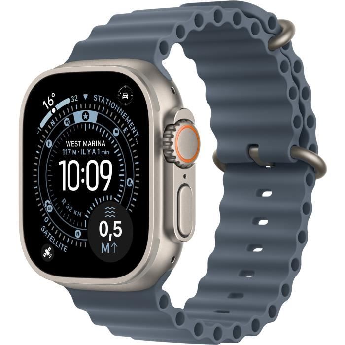 Watch Ultra 3 GPS + Cellular 49mm Boitier en Naturel avec Anchor Ocean Band - vue 3