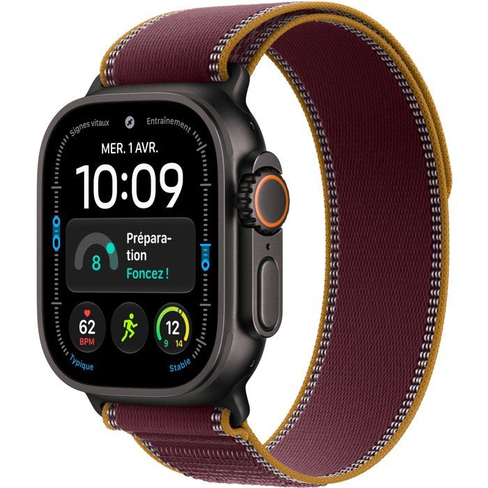 Apple Watch Ultra 4 GPS + Cellular 49 mm Boîtier en avec Boucle Trail / - vue 2