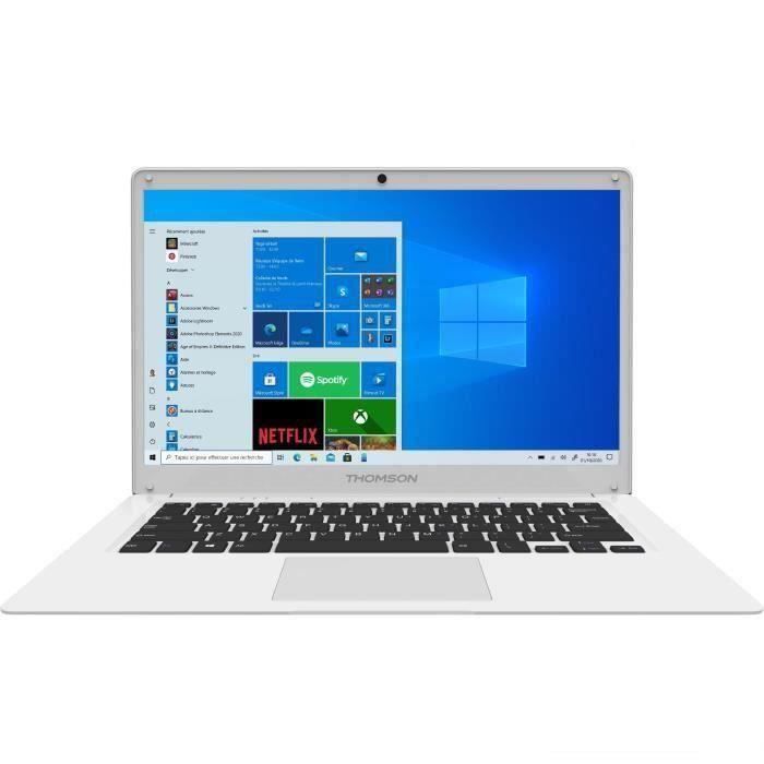 PC Ultrabook THOMSON NEO14 - 14 Pouces - Intel Celeron - RAM 4Go - Stockage 64 Go EMMC - Argenté