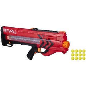 PISTOLET BILLE MOUSSE NERF RIVAL - Zeus MXV-1200 Blaster Rouge