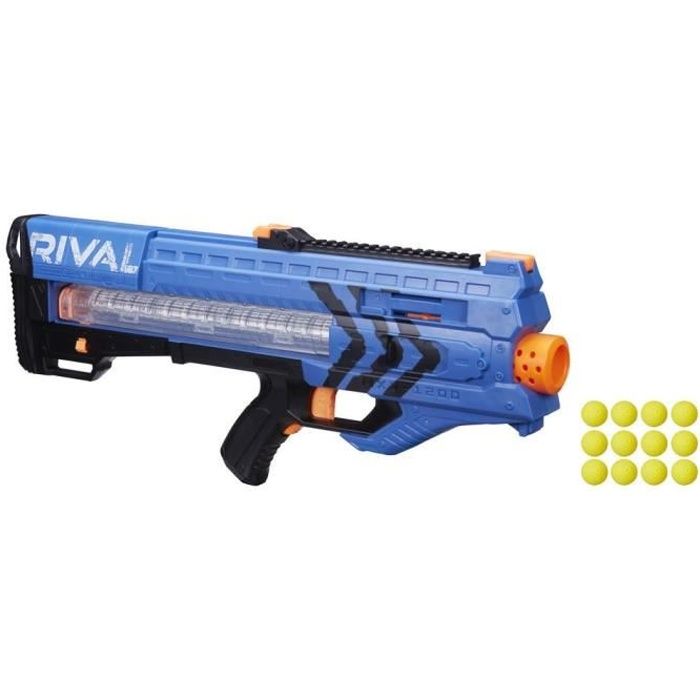 Pistolet Nerf Rival Zeus MXV-1200 Bleu - Semi-automatique - Garçon 14 ans et plus