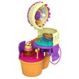Polly Pocket - Coffret Multifacettes Glace, 3 niveaux et 25 accessoires surprise dont Polly et Lila - Mini-Poupée - Dès 4 ans-1
