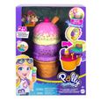 Polly Pocket - Coffret Multifacettes Glace, 3 niveaux et 25 accessoires surprise dont Polly et Lila - Mini-Poupée - Dès 4 ans-3
