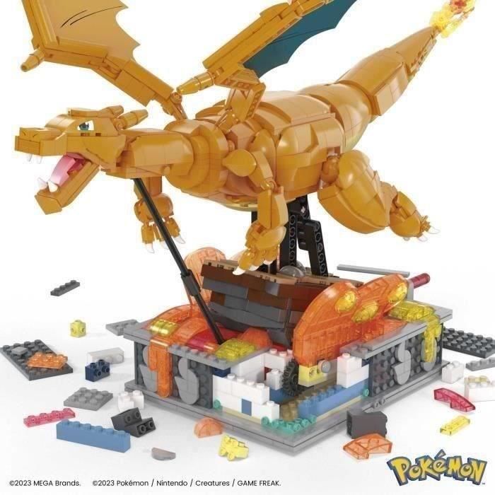 DRACAUFEU en briques Mega Construx Lego Un Pokémon Magnifique Charizard 