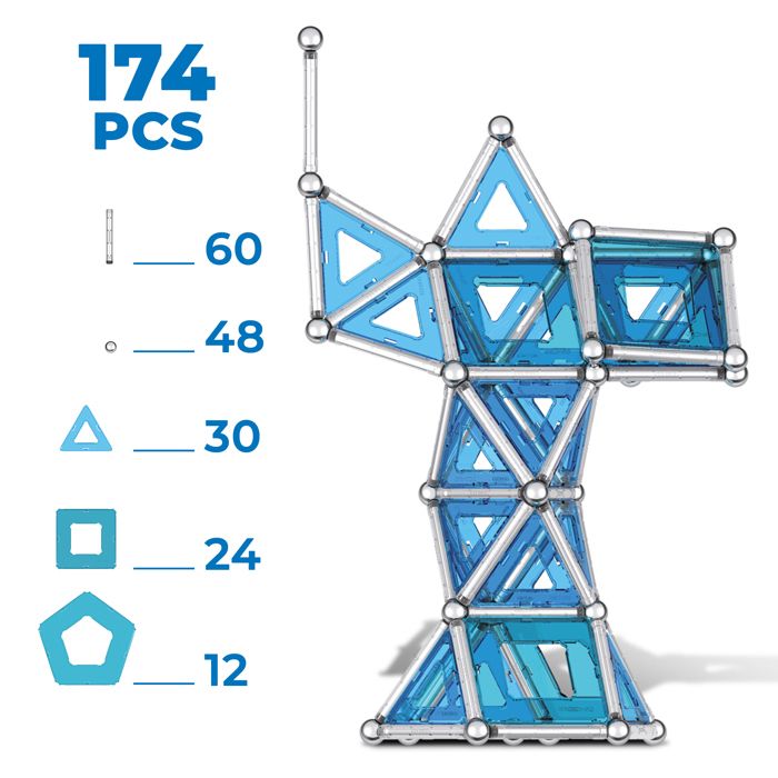 Jeux de construction magn tiques GEOMAG Geomag Pro L Skyline NY 174 pcs Mixte 8 ans