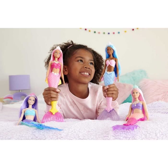 Poupée Barbie Sirène Corail MATTEL : la poupée à Prix Carrefour