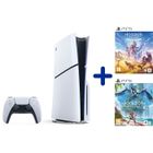 SONY COMPUTER ENTERTAINMENT Pack PS5 Standard (avec lecteur CD) : Console PlayStation 5 (Modèle Slim) + Horizon Zero Dawn Remastered + Horizon Forbidden West