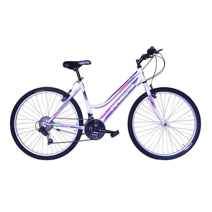 MGR Velo VTT Groove Femme Blanc et rose Personnes de 160 cm Cdiscount Sport