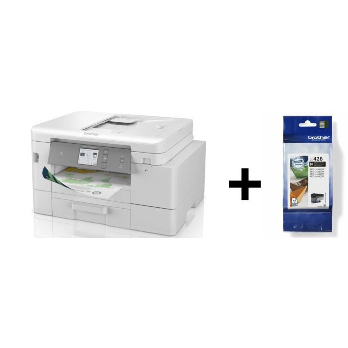 Imprimante Multifonction All in Box (Cartouches Incluses) Jet dencre A4 4-en-1 - Couleur - MFCJ4540DWXLRE1 + Cartouche LC426BK Noir