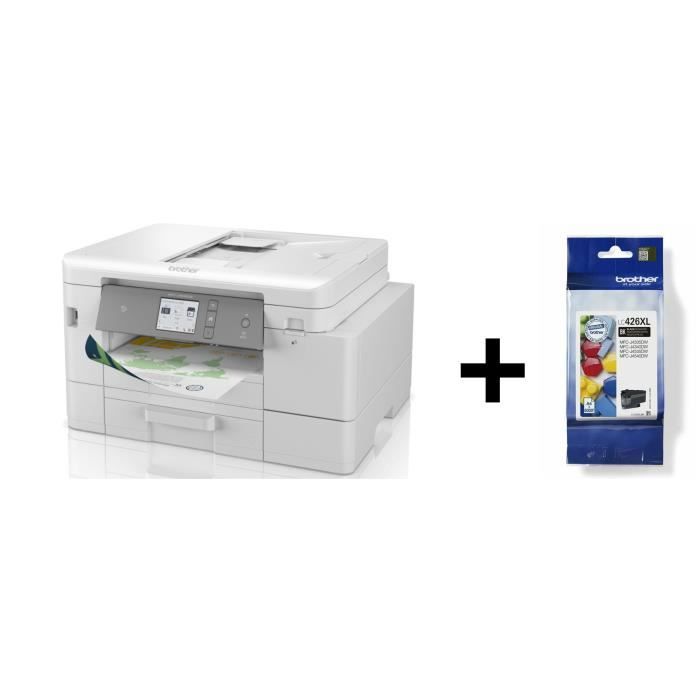 Imprimante Multifonction All in Box (Cartouches Incluses) Jet dencre A4 4-en-1 -Couleur -MFCJ4540DWXLRE1 + Cartouche LC426XLBK Noir