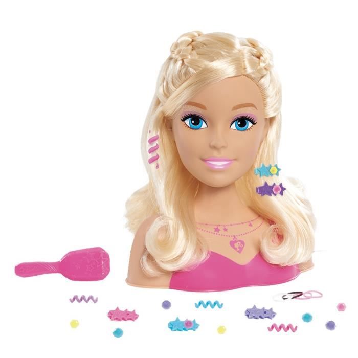 Tête à coiffer Barbie - TIE-DYE Deluxe Styling Head - Accessoires inclus -  Cdiscount Jeux - Jouets