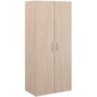 Armoire - EASY LIFE - Décor Chêne clair - 2 portes battantes - L80,2 x H180 x P49,7cm - PARISOT