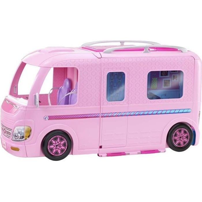 camping car barbie avec piscine