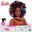 Barbie - Tête à coiffer brune coupe afro - Accessoires inclus - Magique - Giochi Preziosi France-1
