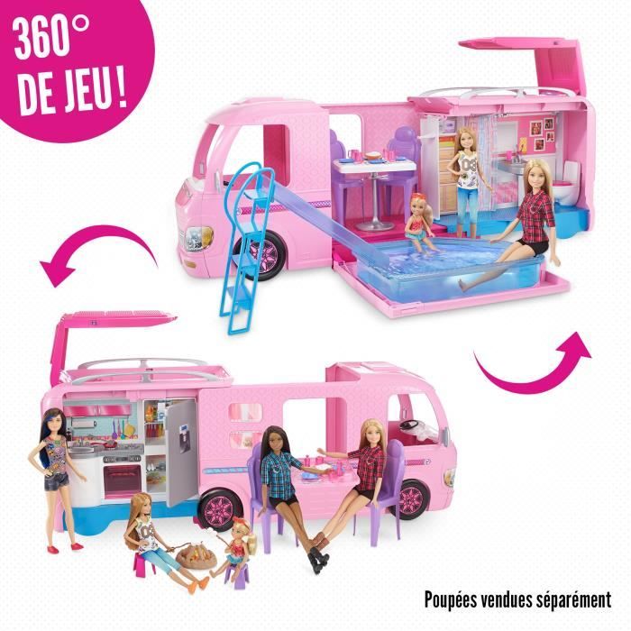 Camping car discount piscine barbie
