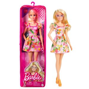 POUPÉE Barbie - Barbie Fashionista Robe Tropicale - Poupée Mannequin - Dès 3 ans
