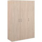 Armoire - EASY LIFE - Décor Chêne clair - 3 portes battantes - L120,2 x H180 x P49,7cm - PARISOT EASY LIFE