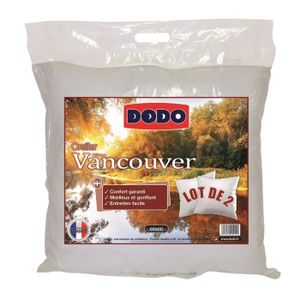 Oreiller DODO Total Protect Blanc 65 x 65 cm (2 unités)