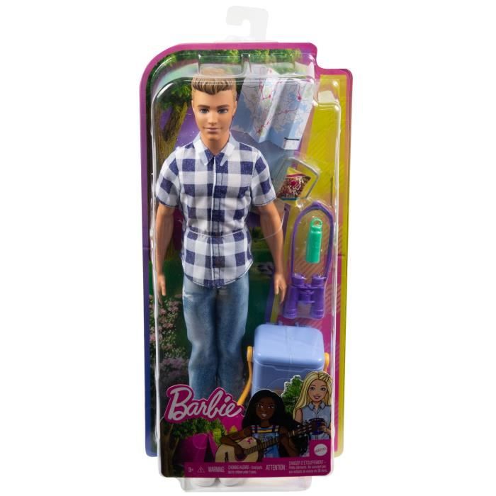 Ensemble de vêtements et accessoires pour poupées Ken Barbie comprenant 3  hauts, 3 pantalons, 6 chaussures, 1 paire de lunettes et 1 paire  d'écouteurs