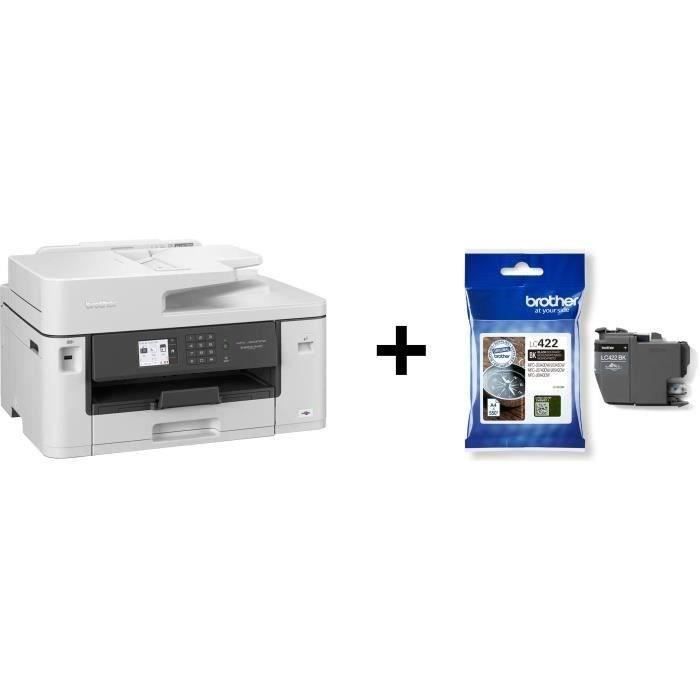 Pack BROTHER : Imprimante Multifonction 4-en-1 - Business Smart - Jet dencre - A3 - Couleur - Wi-Fi + Cartouche noire 550p