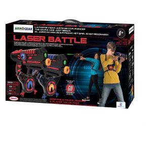 JEU D'ADRESSE DARPEJE Laser Battle - Set 2 joueurs équipe bleu/r JEU D'ADRESSE DARPEJE Laser Battle - Set 2 joueurs équipe bleu/r