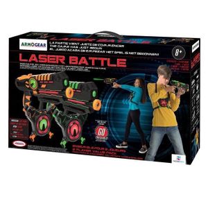 JEU D'ADRESSE DARPEJE Laser Battle - Set 2 joueurs équipe vert/o JEU D'ADRESSE DARPEJE Laser Battle - Set 2 joueurs équipe vert/o
