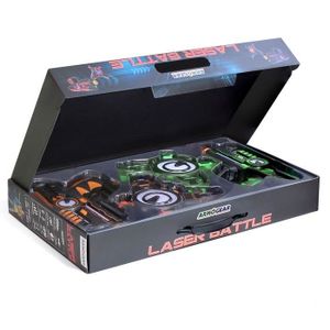 JEU D'ADRESSE DARPEJE Laser Battle - Set 2 joueurs équipe vert/o JEU D'ADRESSE DARPEJE Laser Battle - Set 2 joueurs équipe vert/o