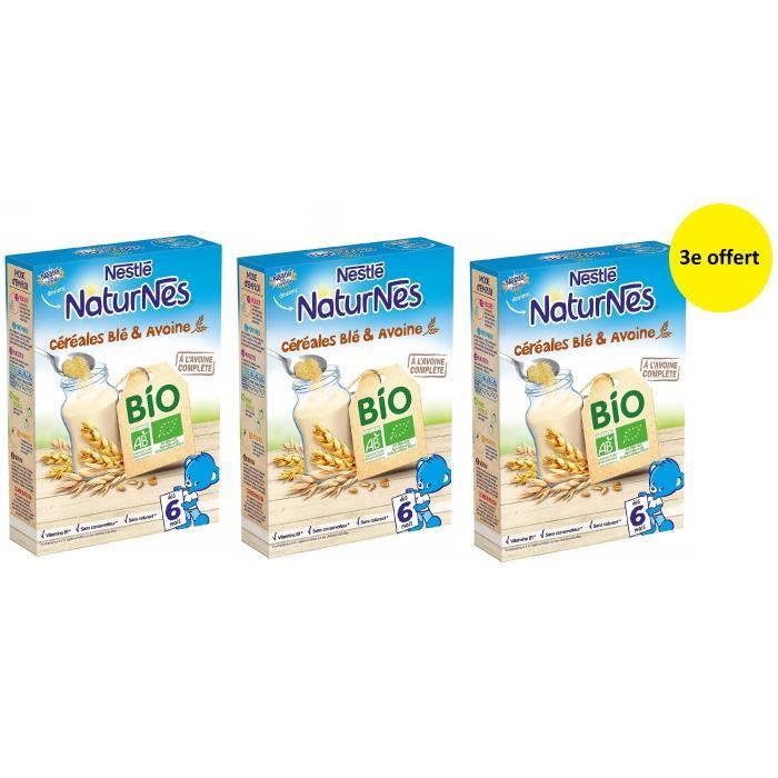 Nestle P Tite Cereales Bio Ble Avoine 240 G Des 6 Mois X3 Achat Vente Cereales Bebe Nestle P Tite Cereales Bio Ble Avoine 240 G Des 6 Mois X3 Soldes Cdiscount