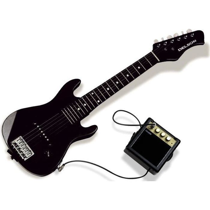 DELSON Guitare Electrique enfant + Mini Ampli