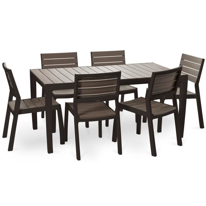 Keter Ensemble Repas De Jardin 6 Personnes Harmony Table