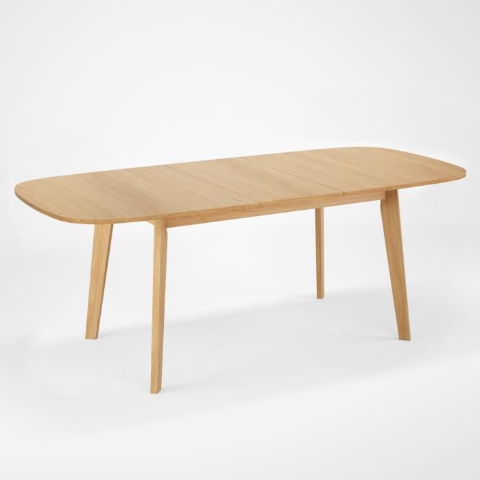 Nouvomeuble Table A Manger Extensible Bois Massif Ilona Pas