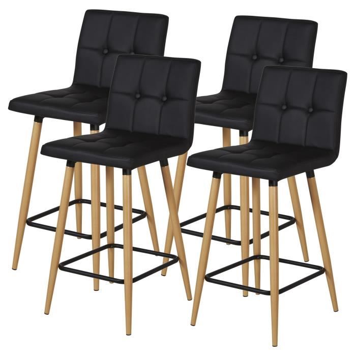 Fou Proposition Dock tabouret de bar 4 pieds 4 chaises obscurité Bord